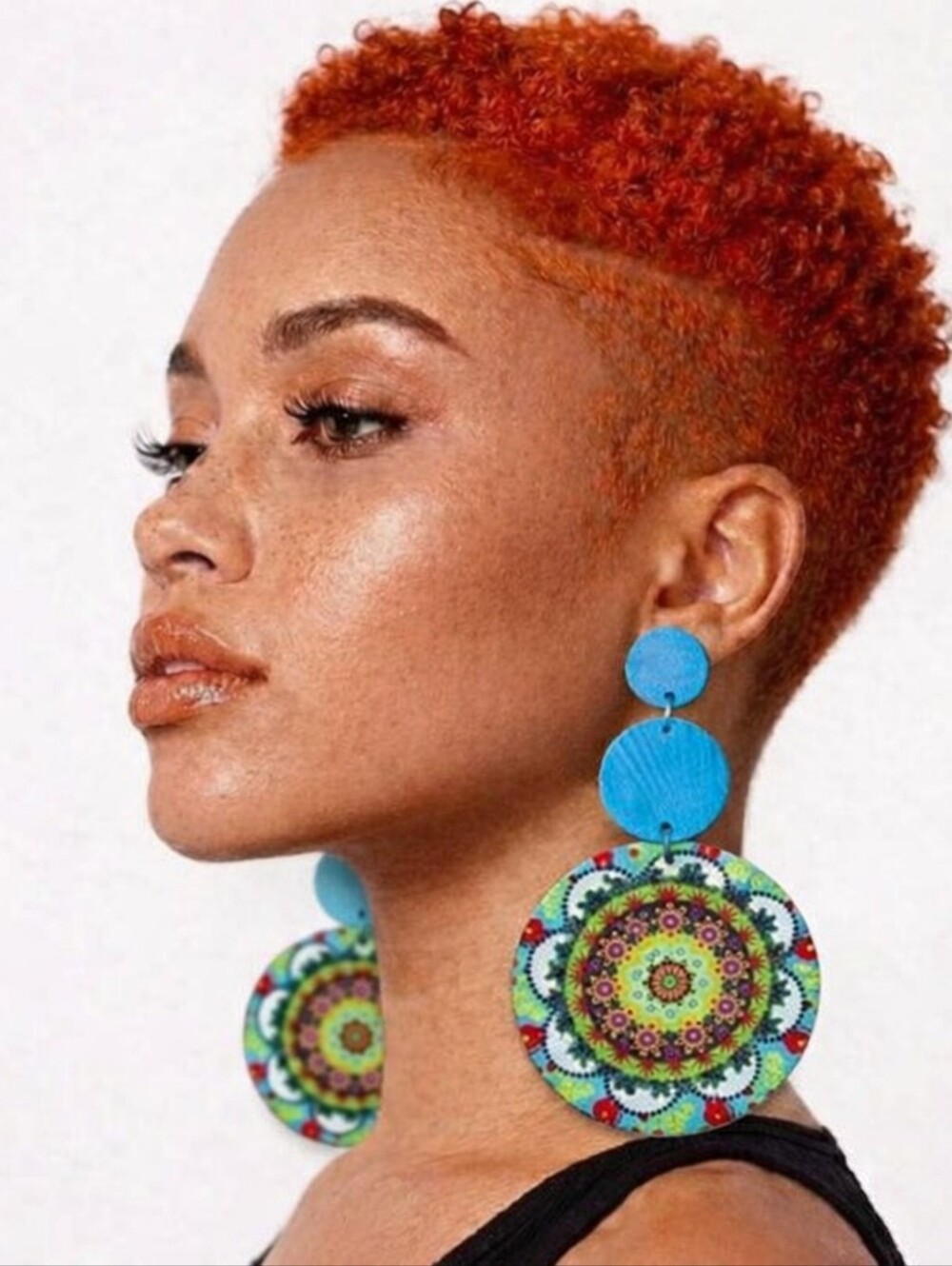 Disc Boho Wooden Earrings NWT